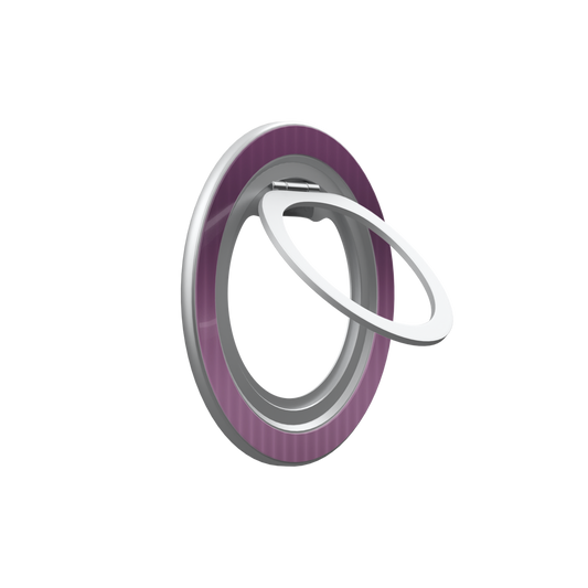 Violet Reverie | Purple Gradient Fluted Glass MagSafe Ring Stand