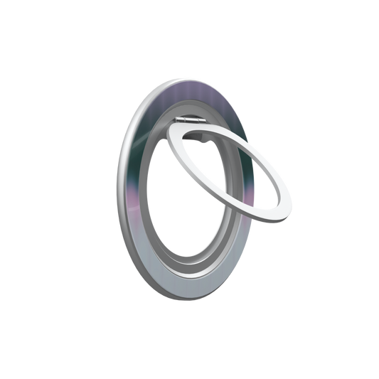 Dusk Bloom | Pink Gradient Fluted Glass MagSafe Ring Stand