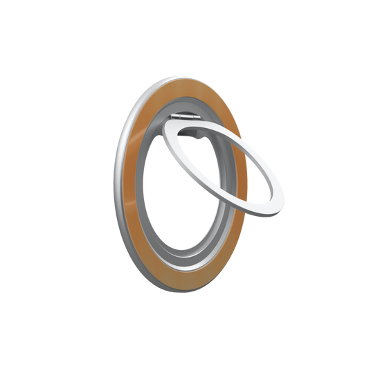 Sunset Whisper | Orange Gradient Fluted Glass MagSafe Ring Stand