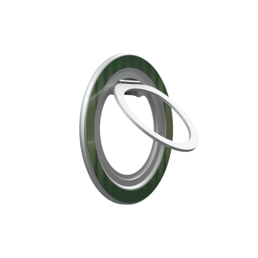 Forest Veil | Olive Gradient Fluted Glass MagSafe Ring Stand