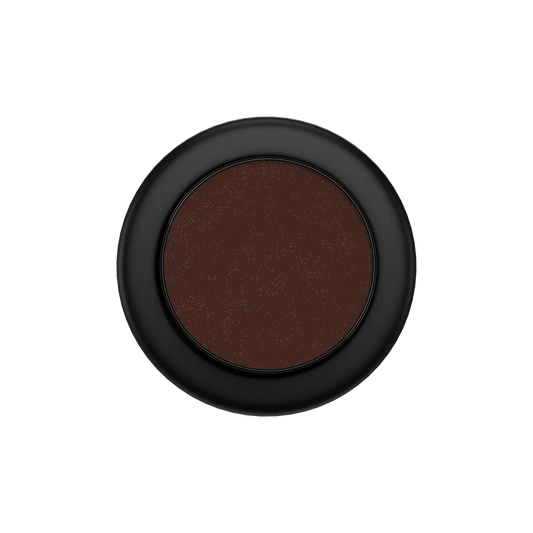 Espresso Brown MagSafe grip — Black, flat closed top-down view showing collapsed profile