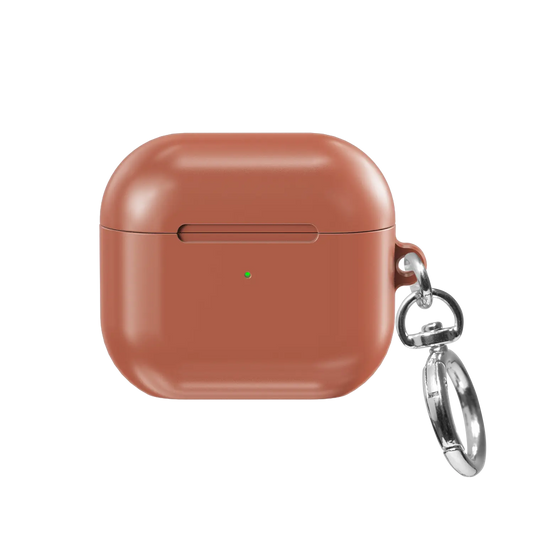 Solid Nude Clay AirPods Case, front view