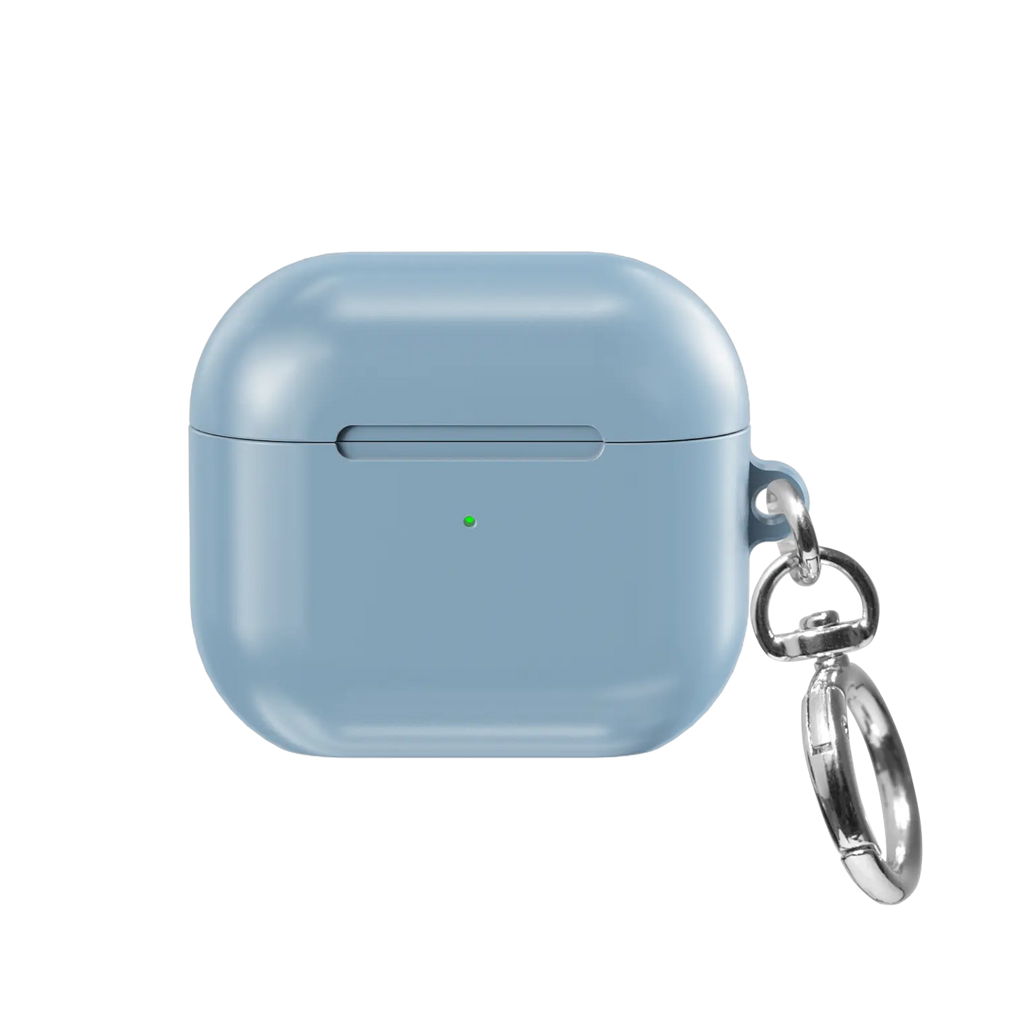Solid Dusty Blue AirPods Case, front view