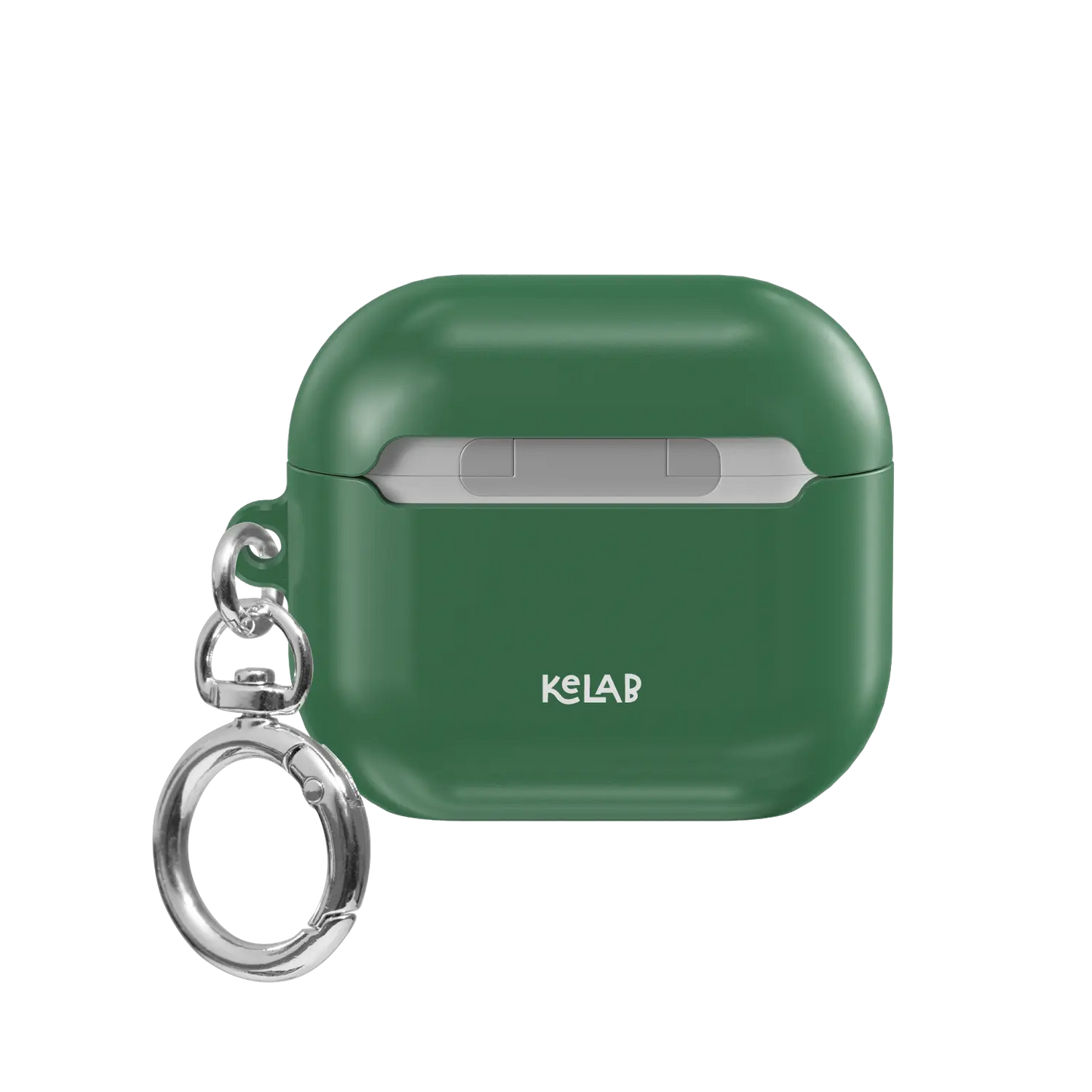 Solid Forest Green AirPods Case, back view