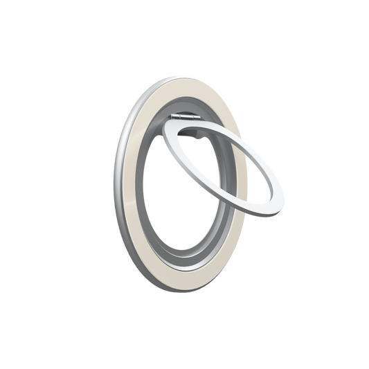 Raw Linen | Solid Beige Bone MagSafe Ring Stand