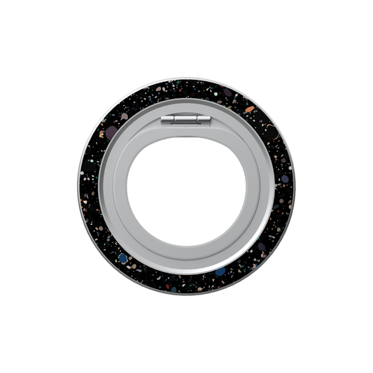 Obsidian Mist | Black Paint Splatter MagSafe Ring Stand