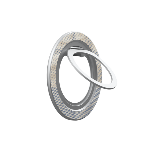 Oatmilk | Beige Flannel Plaid MagSafe Ring Stand