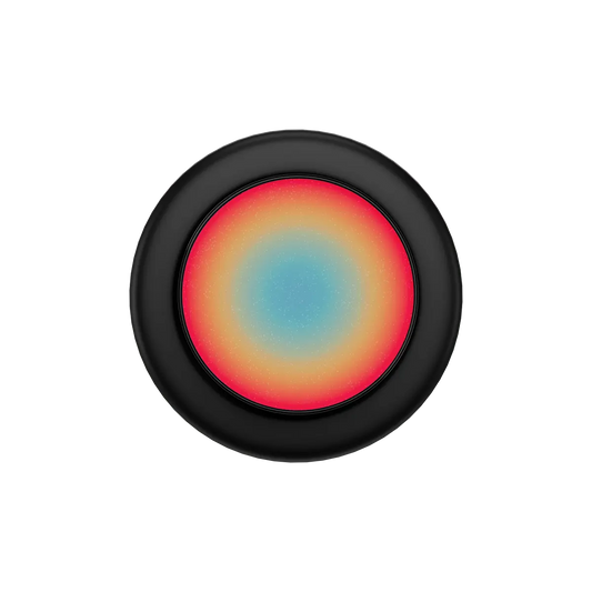 Reverse Sunset Aura MagSafe phone grip with pop grip design and built-in strong magnets in black.