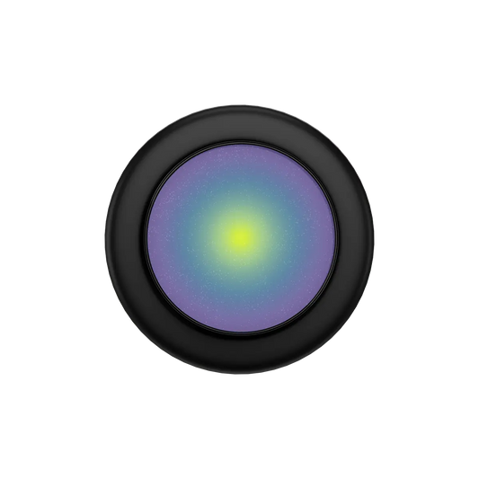 Black Cosmic Neon Aura MagSafe phone grip with pop grip design and built-in strong magnets.