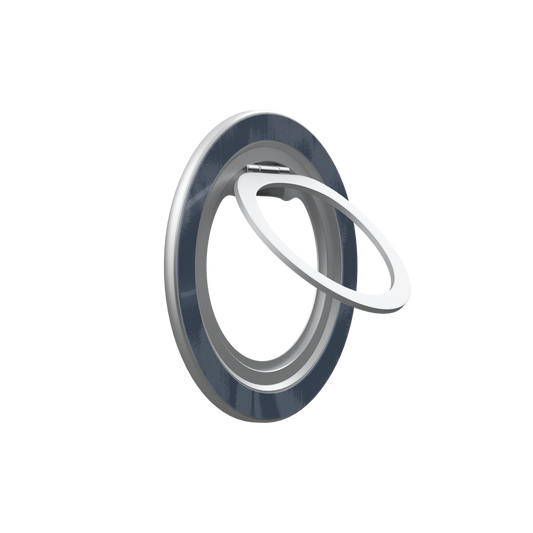 Acid Flora | Dark Blue Floral MagSafe Ring Stand
