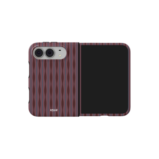 Mulberry iPhone case — Tough, iPhone 18 Fold side view showing the folding hinge