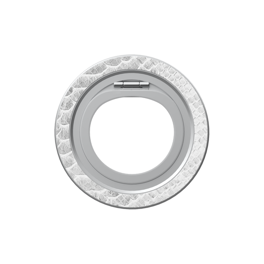 White Venom | Snake Skin Print MagSafe Ring Stand