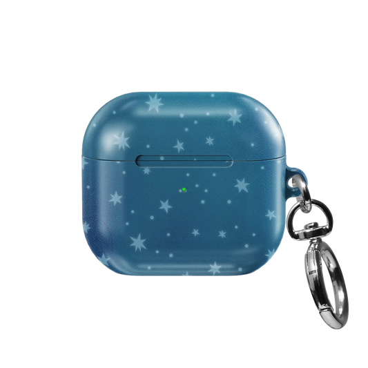 Moon Mist | Starry Blue Celestial AirPods Case - front view