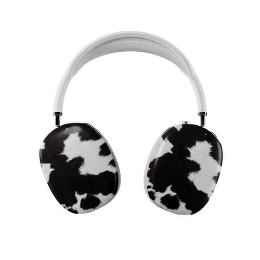 Cow Bell | Black & White Cow Print AirPods Max Case