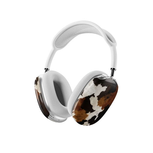 Cattle Drive | Brown & Black Cow Print AirPods Max Case