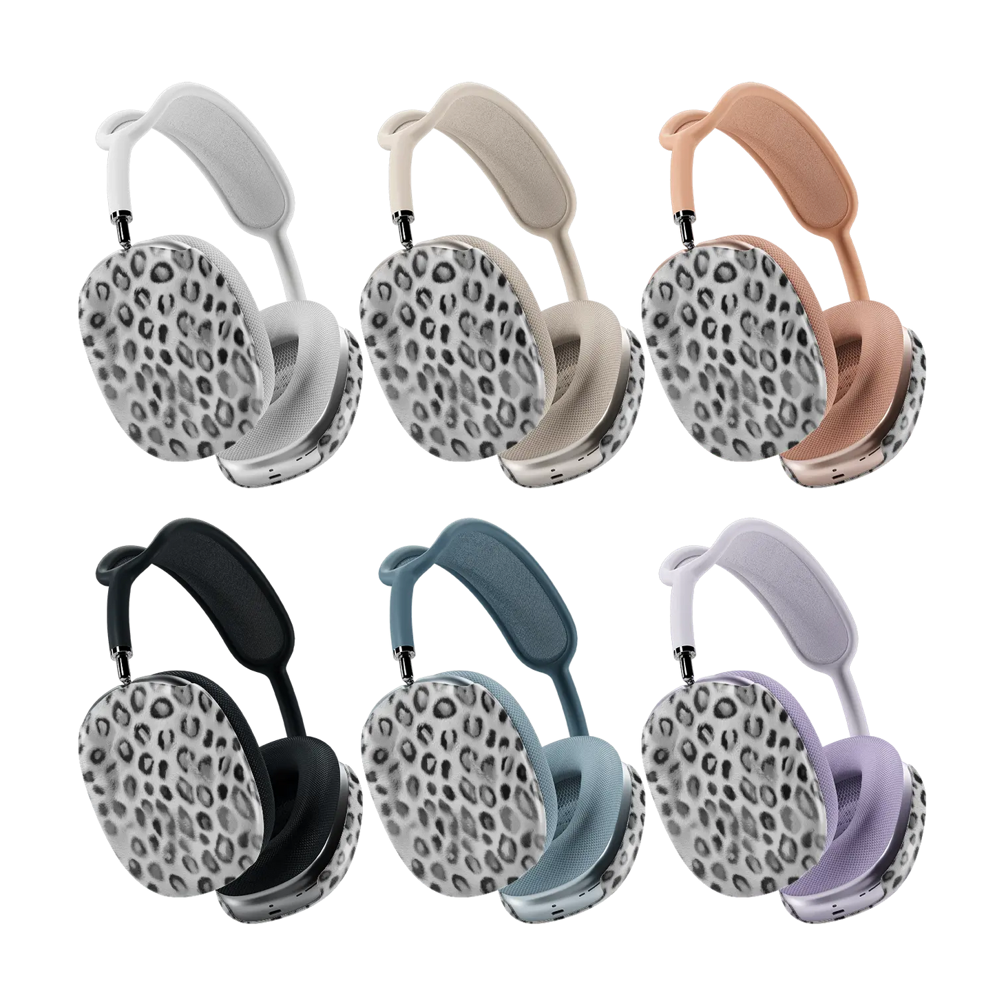 Platinum Predator | Black & White Cheetah AirPods Max Case