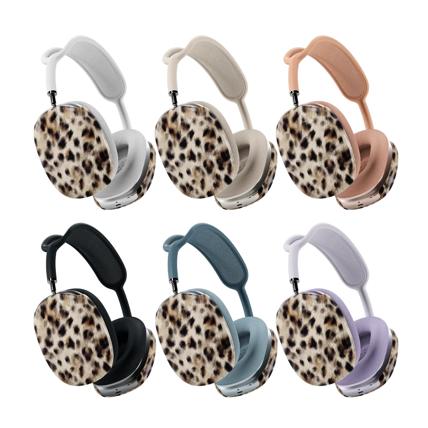 Arctic Aristocrat | Light Brown Cheetah AirPods Max Case