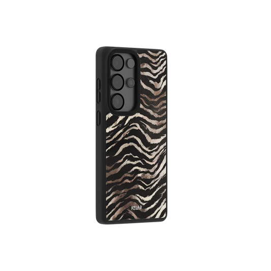 Classic Samsung Galaxy phone case in a modern zebra print design with TPU material