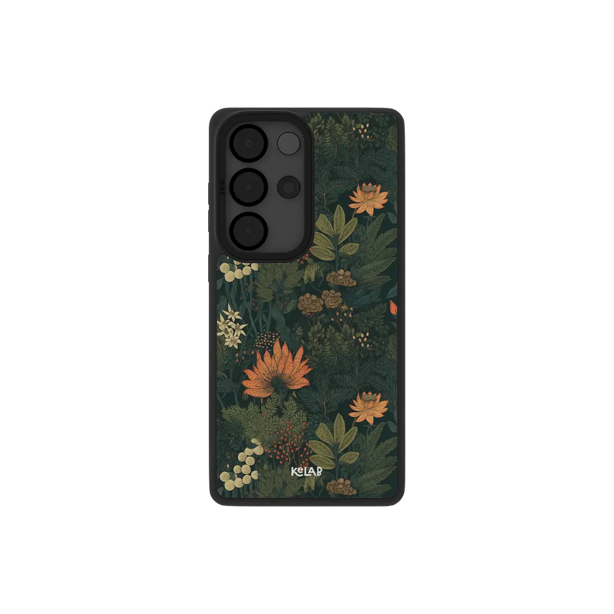 Floral patterned Samsung Galaxy phone case in a classic style with a modern TPU material