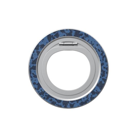 Deep Sea Static | Dark Blue Marble MagSafe Ring Stand