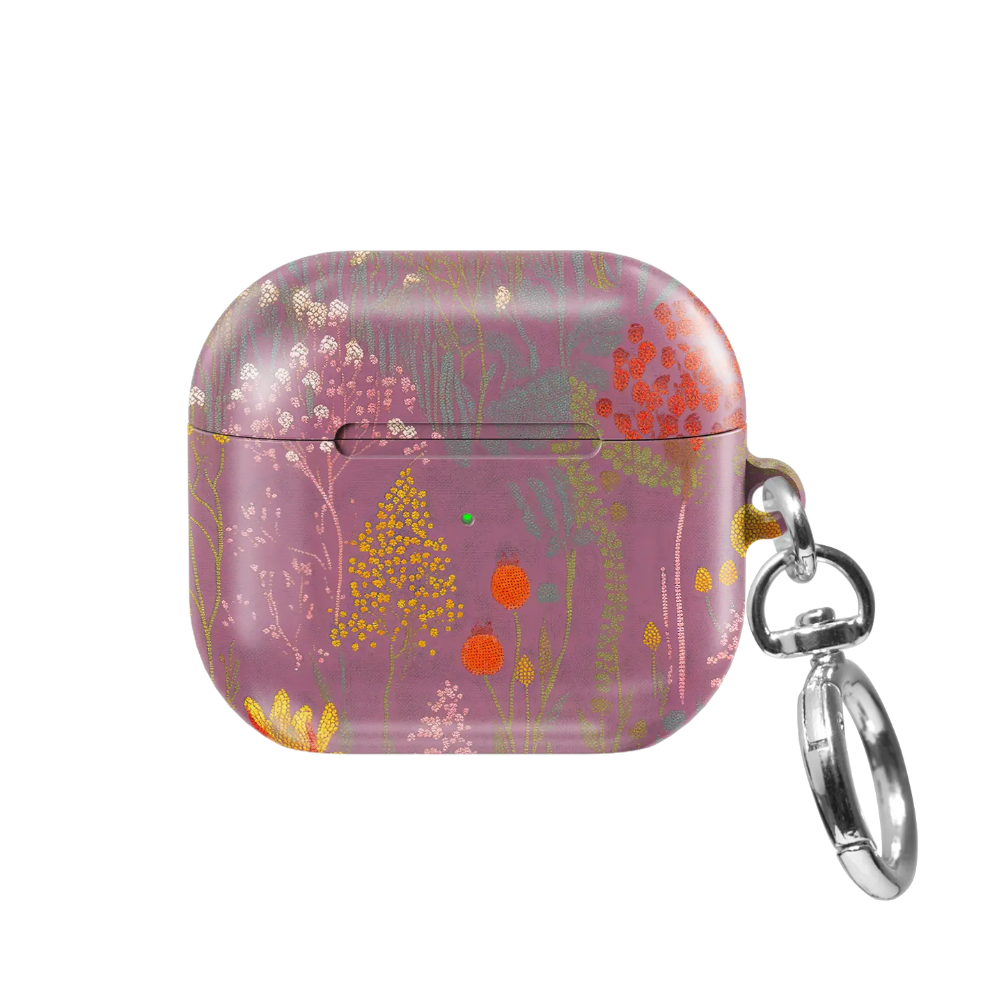 Dusty Pink Floral AirPods Case, front view