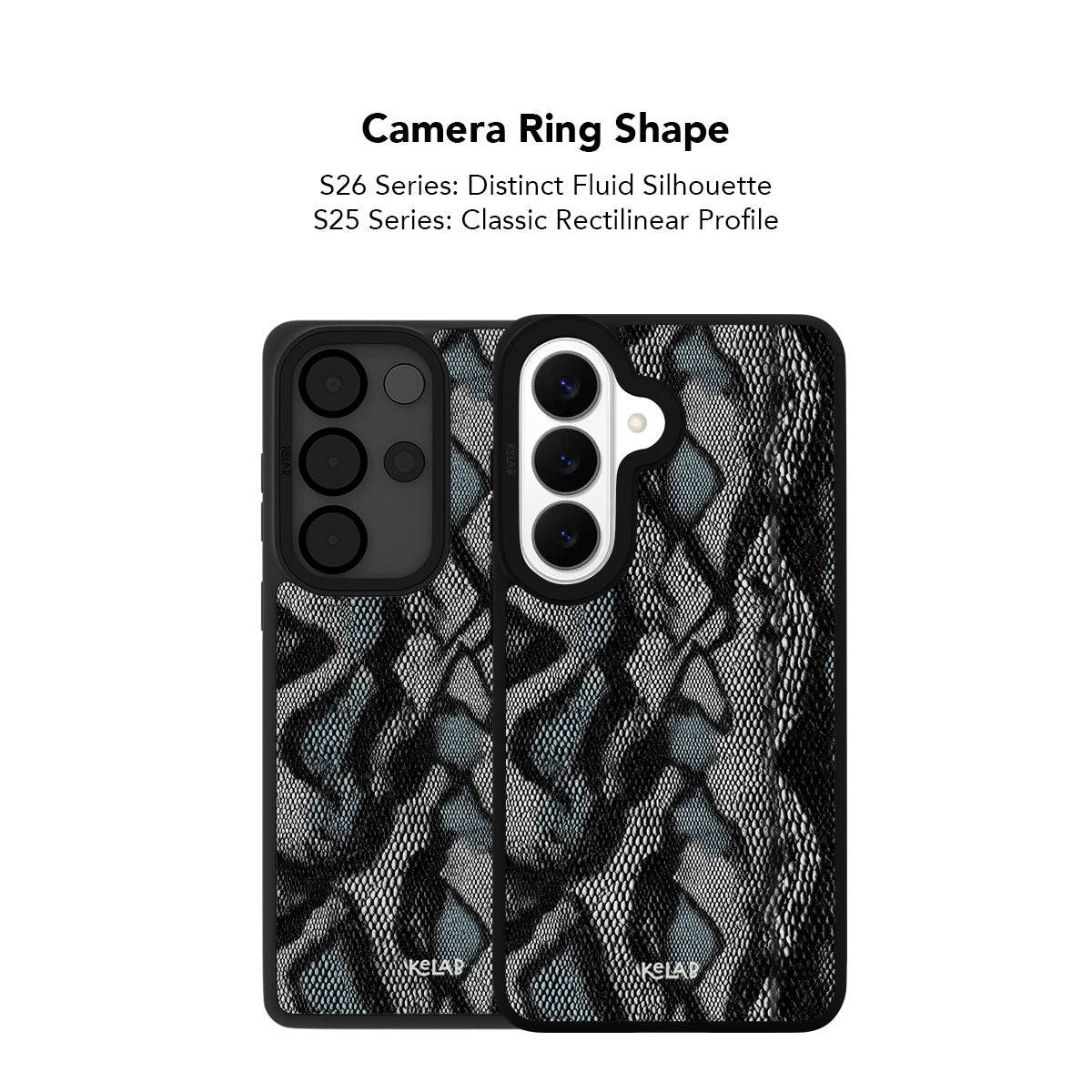 Samsung Galaxy phone case in navy TPU with classic minimalist design and distinct fluid silhouette