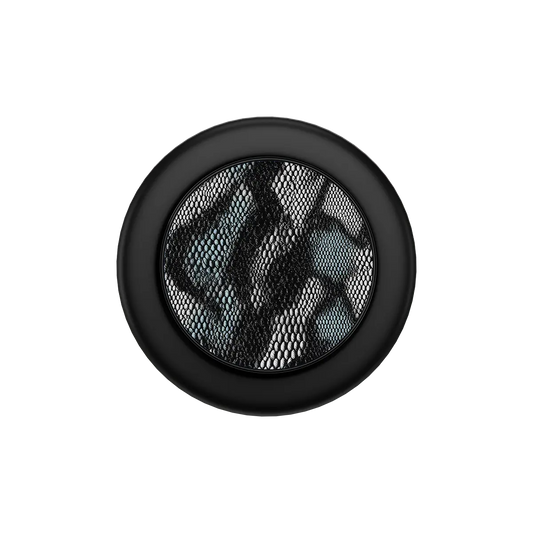 Teal snakeskin pattern pop grip with black frame, Magsafe phone grip with built-in strong magnets.