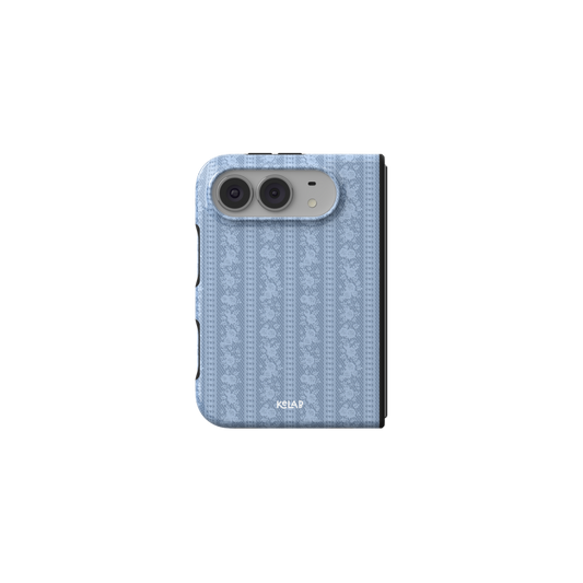 Bluebell Stripe | Blue Lace iPhone Case