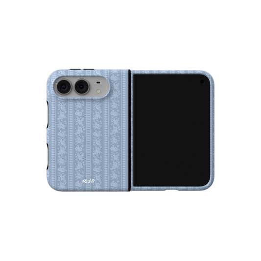 Bluebell Stripe | Blue Lace iPhone Case