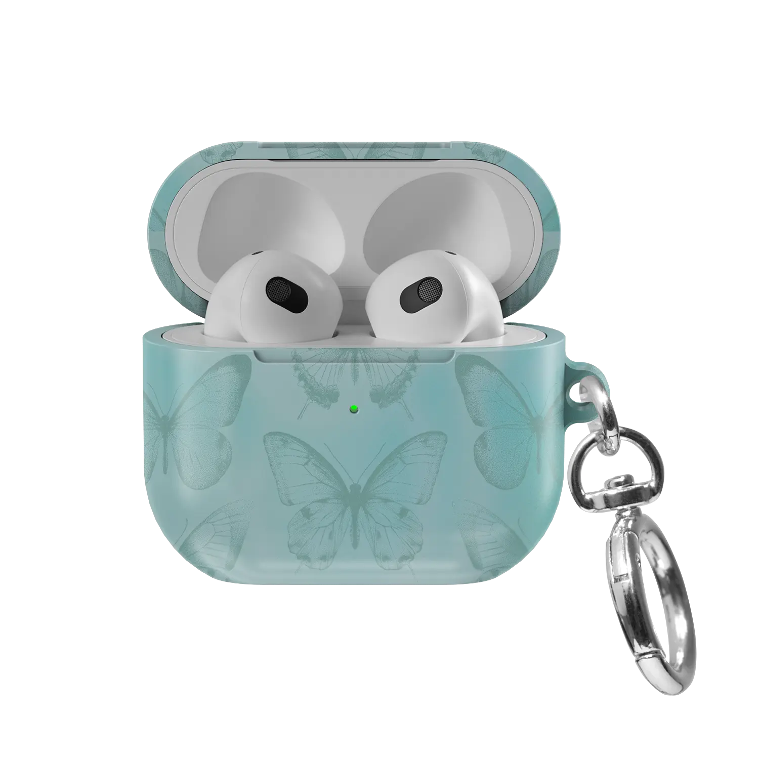 Spearmint Flutter | Teal Butterfly AirPods Case
