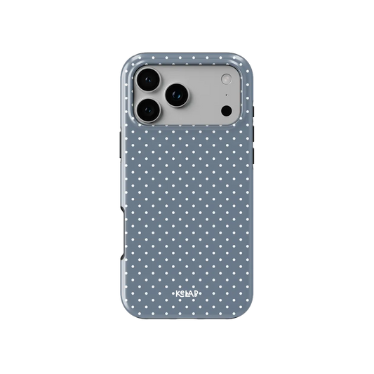 Fog Drift | Blue Polka Dot iPhone Case