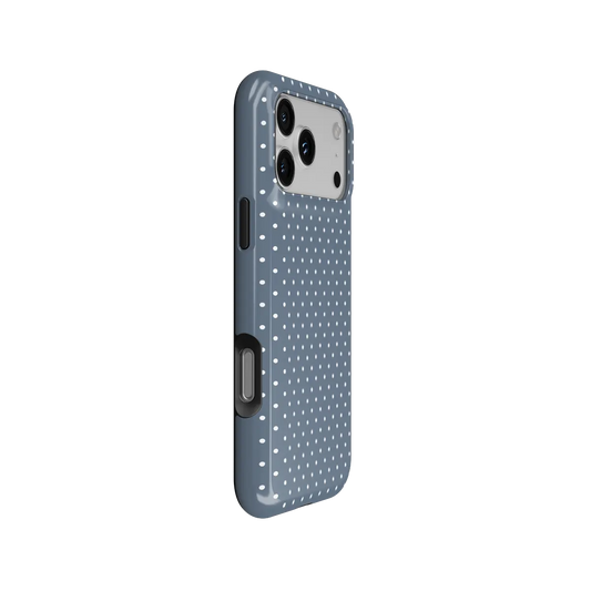 Fog Drift | Blue Polka Dot iPhone Case