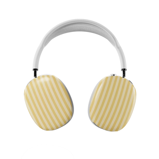 Buttercream | Yellow Vertical Stripe AirPods Max Case