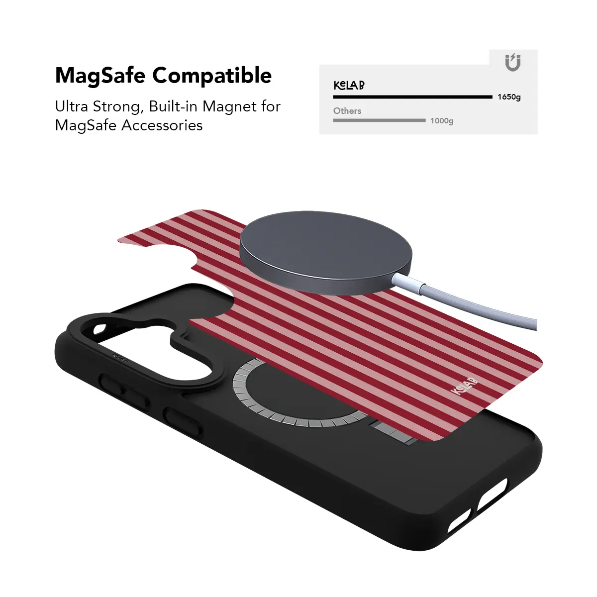 Cabernet | Pastel Red Vertical Stripe Samsung Case