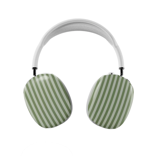 Fernway | Green Vertical Stripe AirPods Max Case