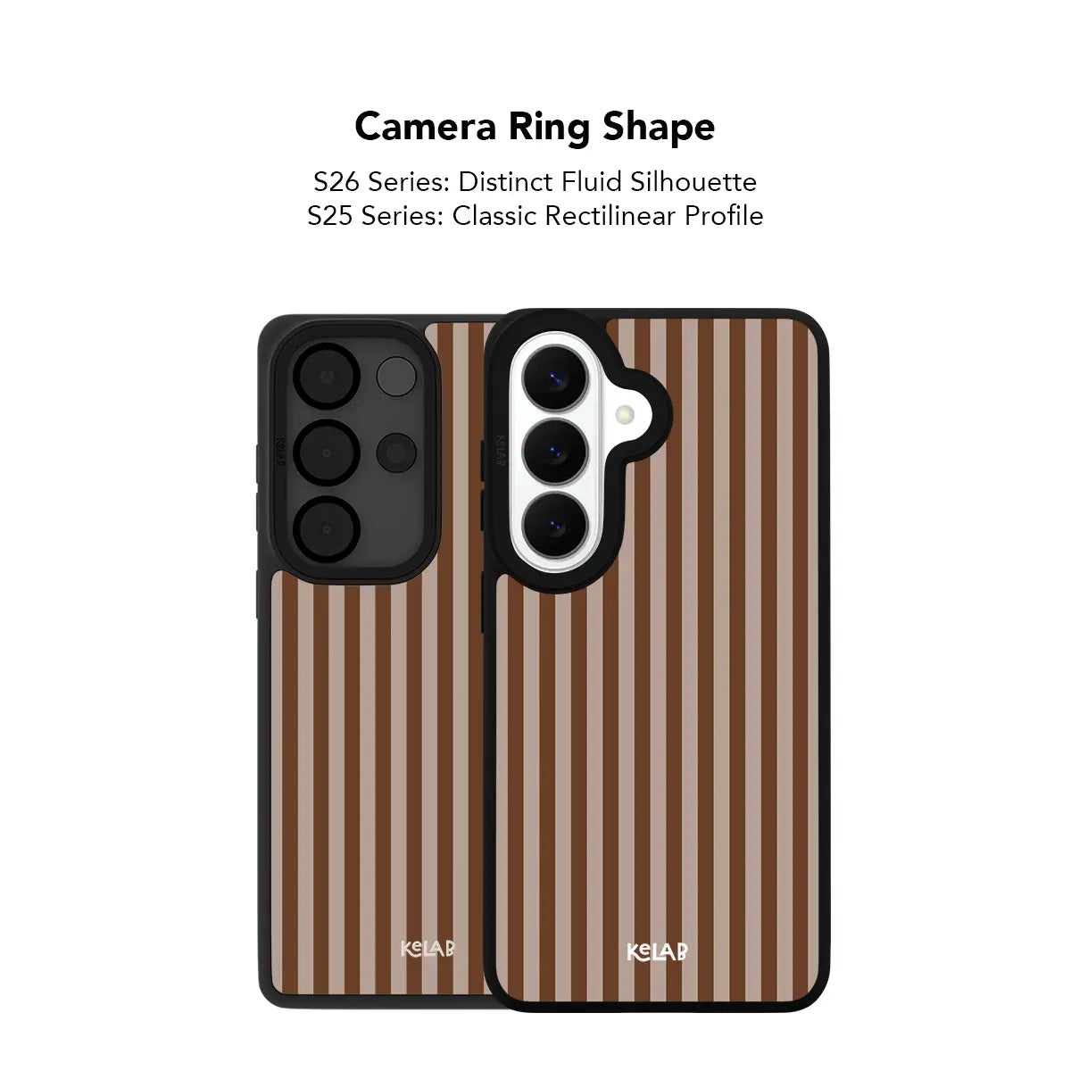 Roastery | Pastel Brown Vertical Stripe Samsung Case