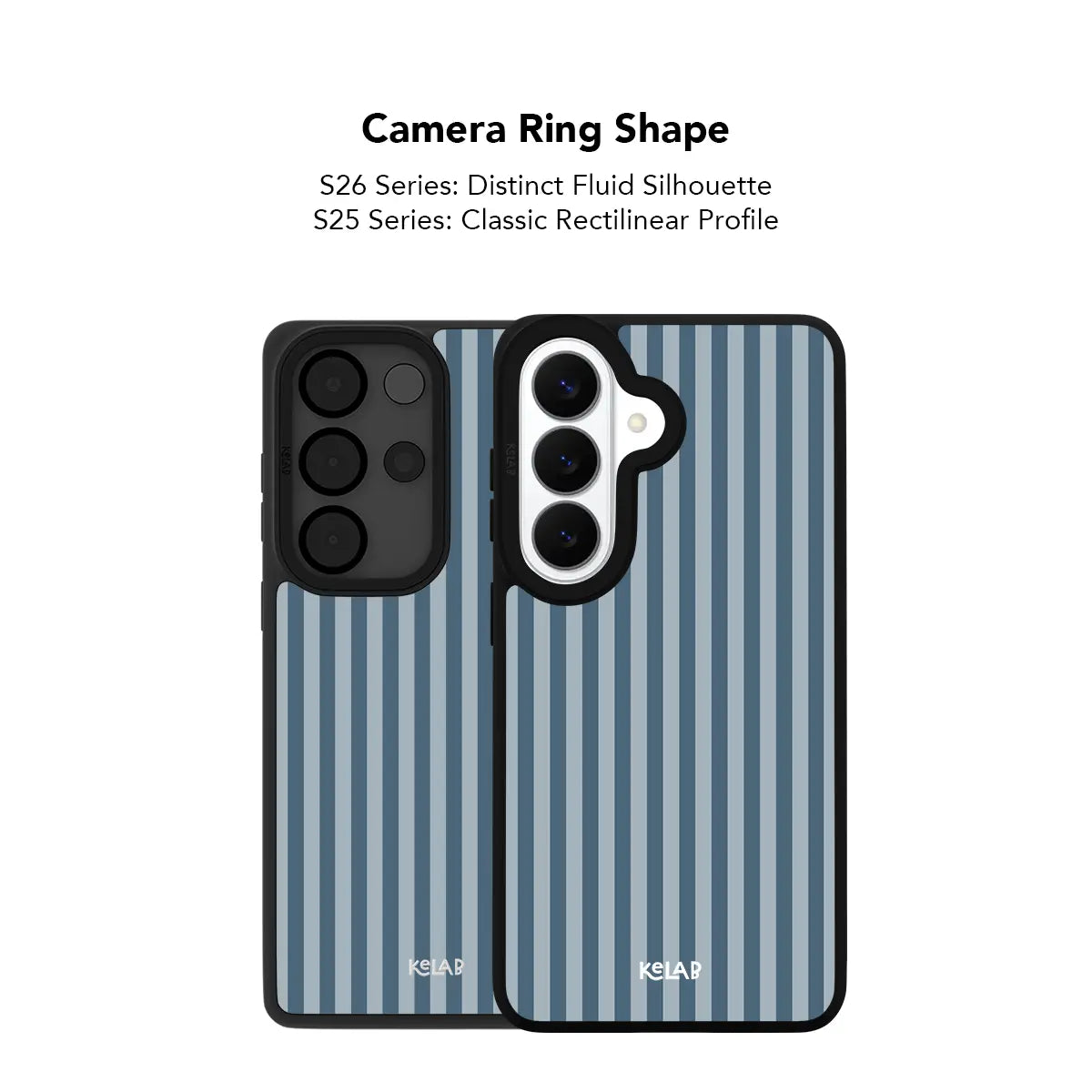 Coastline | Pastel Blue Vertical Stripe Samsung Case