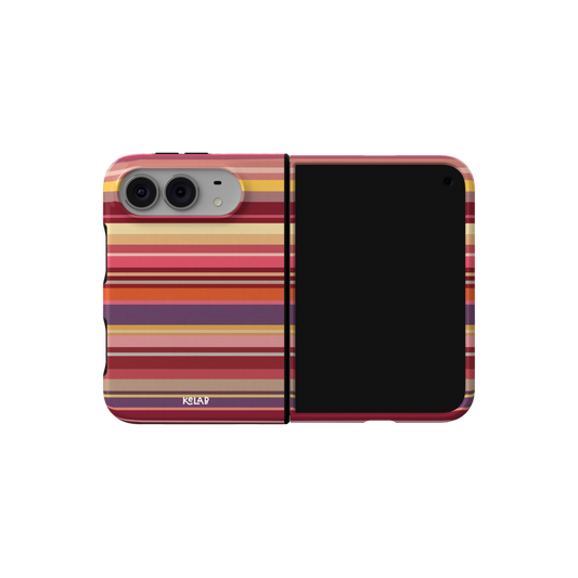 Marrakesh | Warm Red Multi-Stripe iPhone Case
