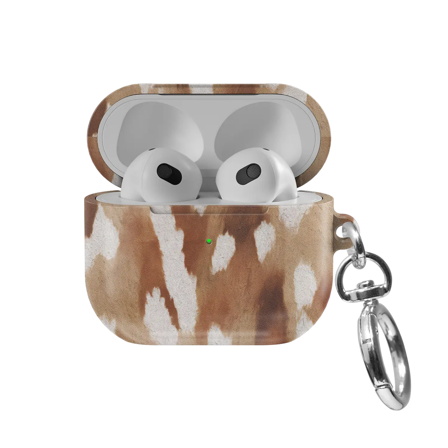 Bambicore | Fawn Spots AirPods Case - front view with open lid