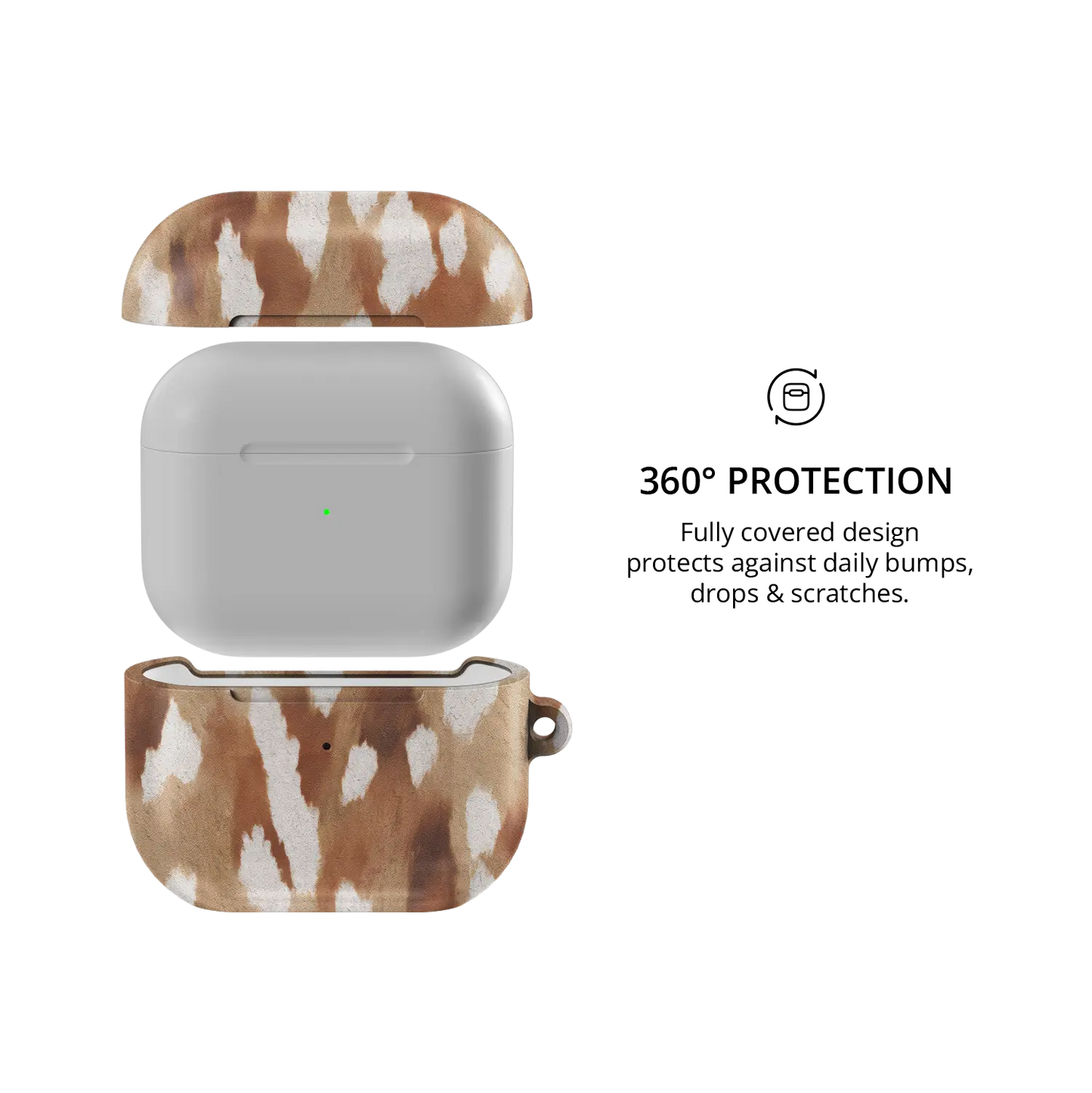 Bambicore | Fawn Spots AirPods Case - 360 degree protection view