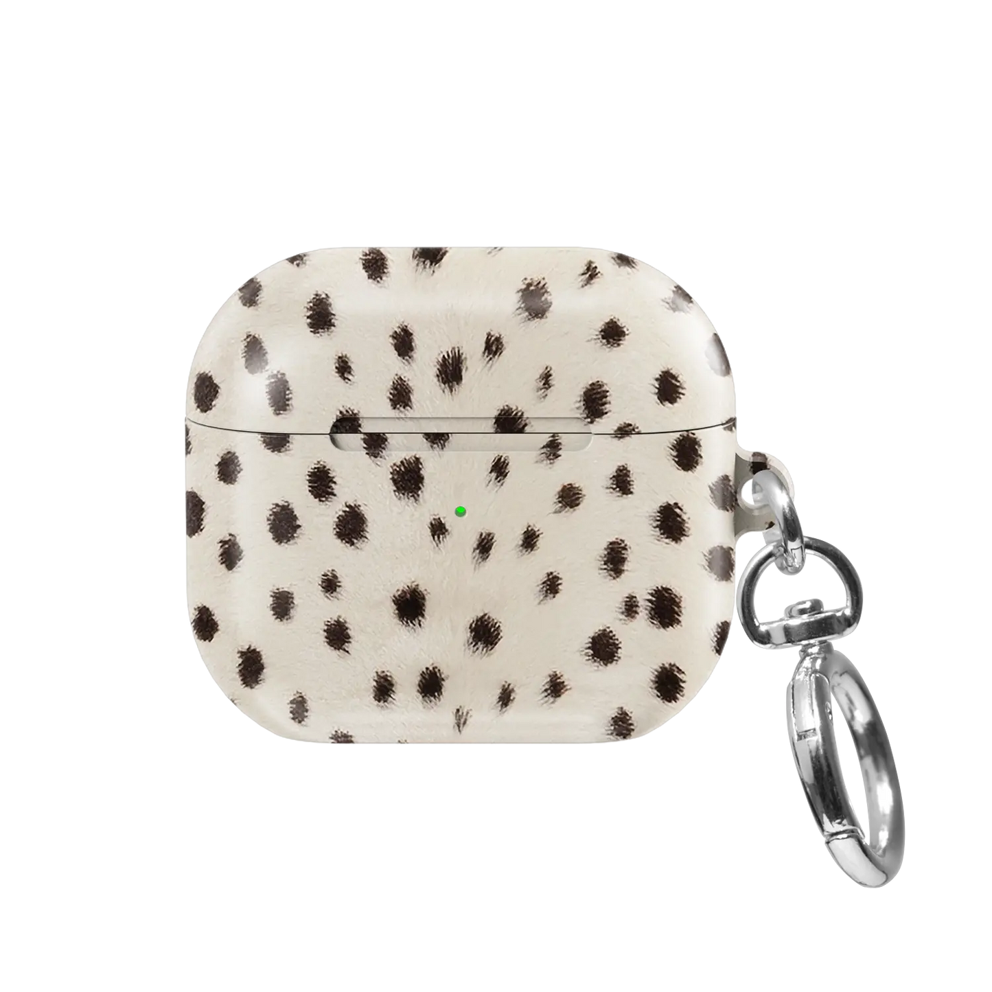 Spot On | Cream Cheetah AirPods Case - front view