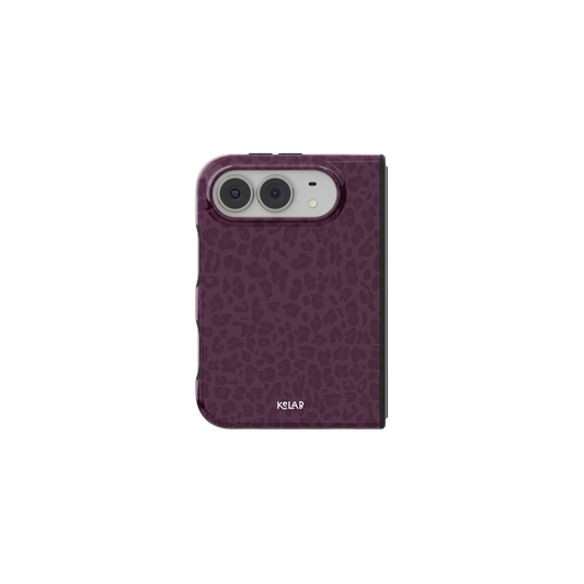 Dark Cherry | Burgundy Leopard Print iPhone Case