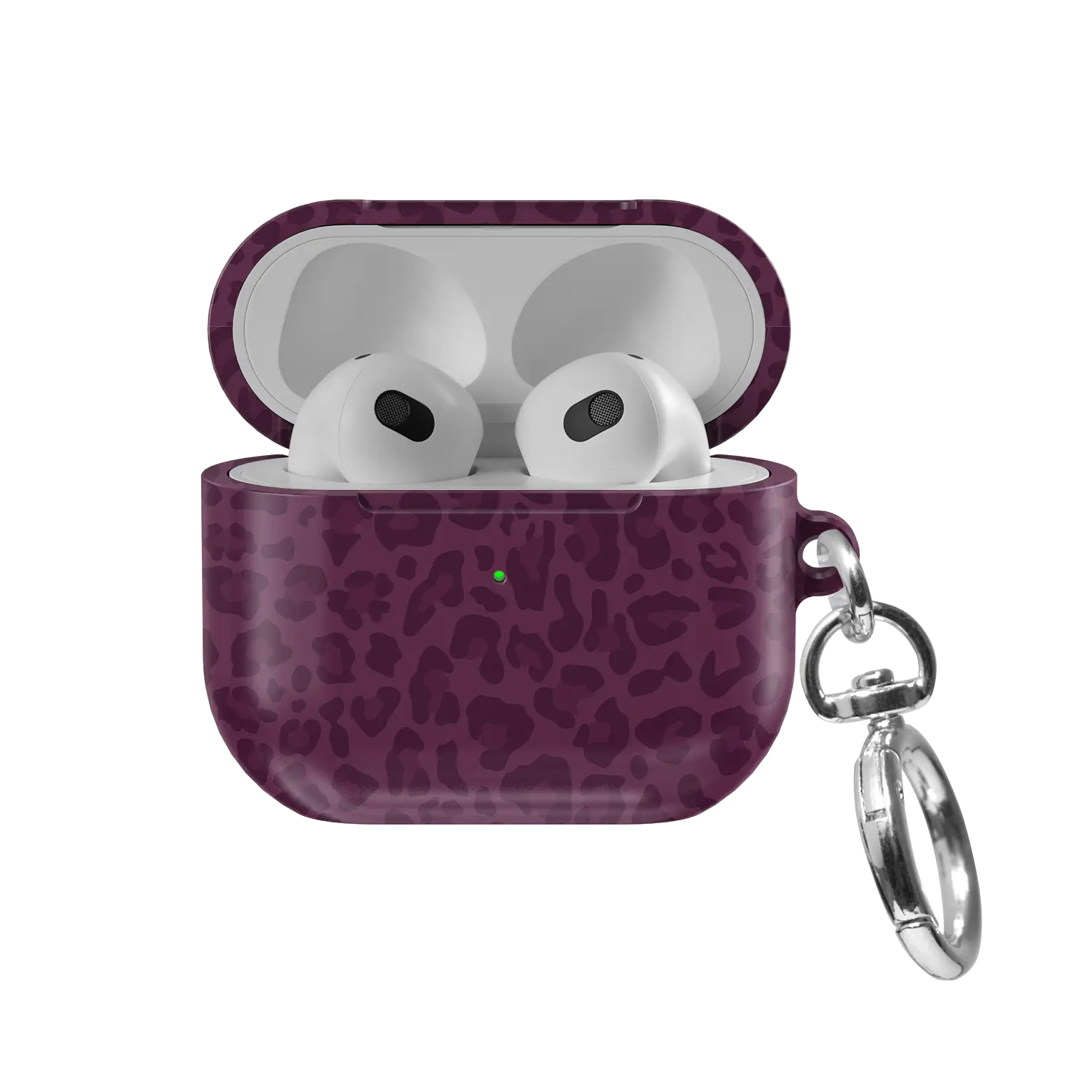 Dark Cherry | Burgundy Leopard Print AirPods Case