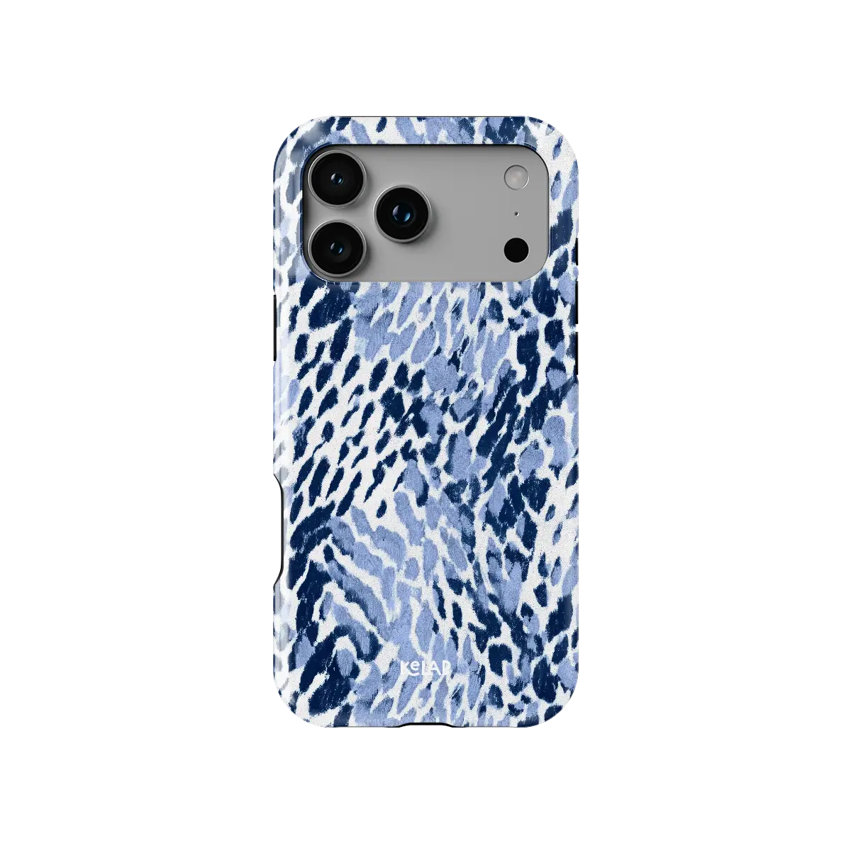 Indigo Glaze | Navy Leopard Print iPhone Case