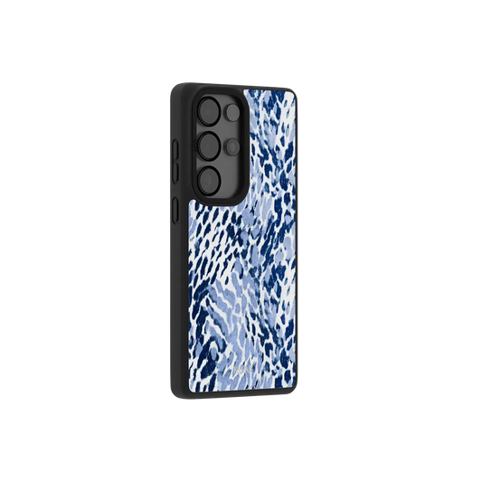 Indigo Glaze | Navy Leopard Print Samsung Phone Case