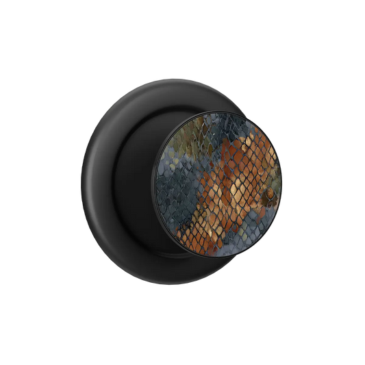 Dragon Scale | Brown Snakeskin Print MagSafe Phone Grip