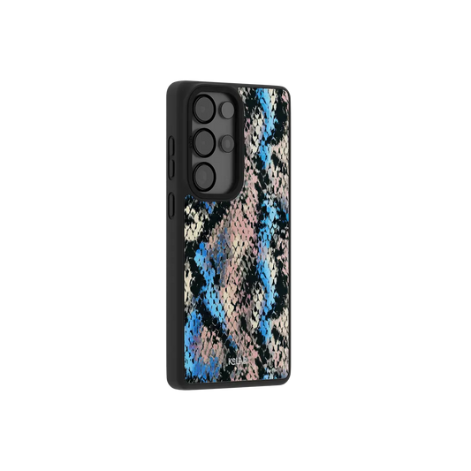 Glacier Coil | Blue Snake Print Samsung Phone Case