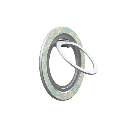 Island Mist | Green Hibiscus Floral MagSafe Ring Stand