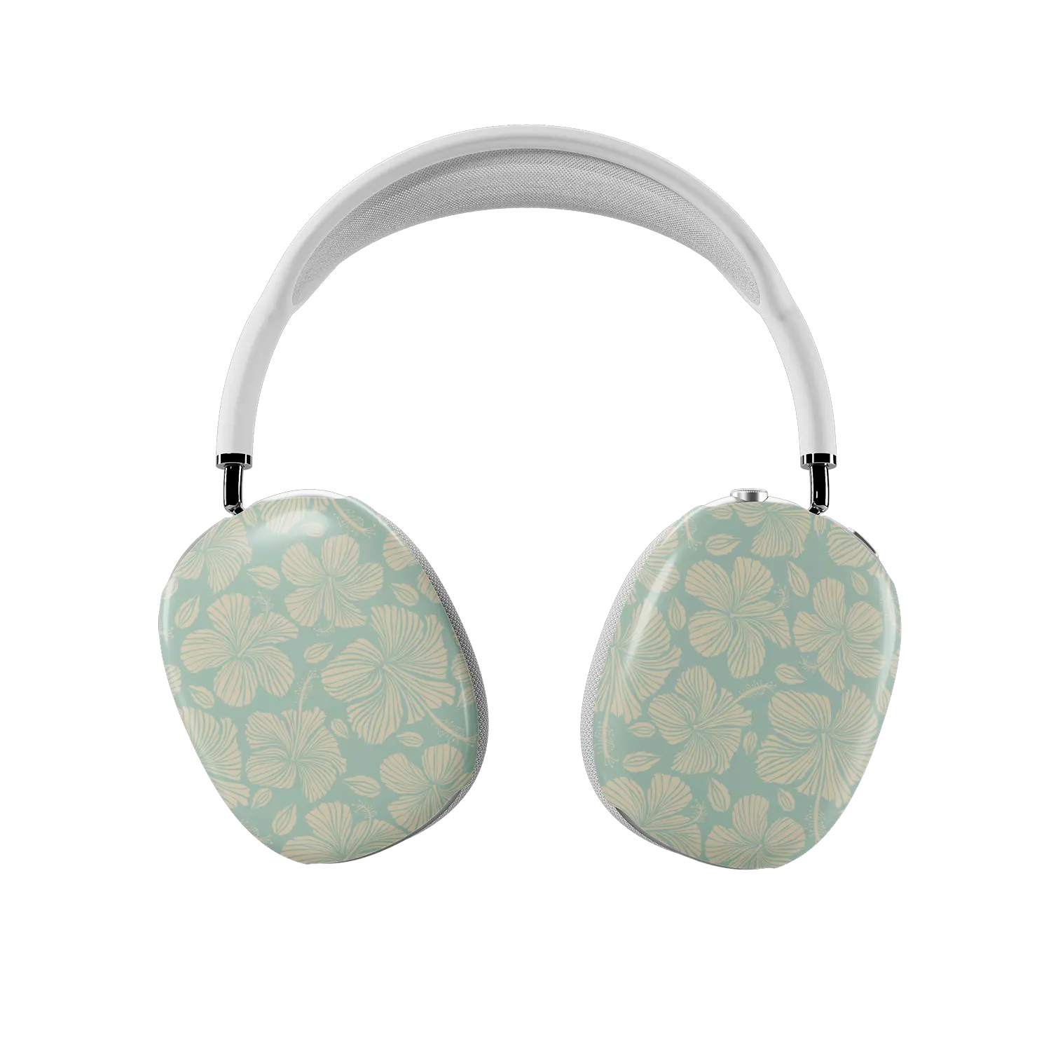 Island Mist | Green Hibiscus Floral AirPods Max Case