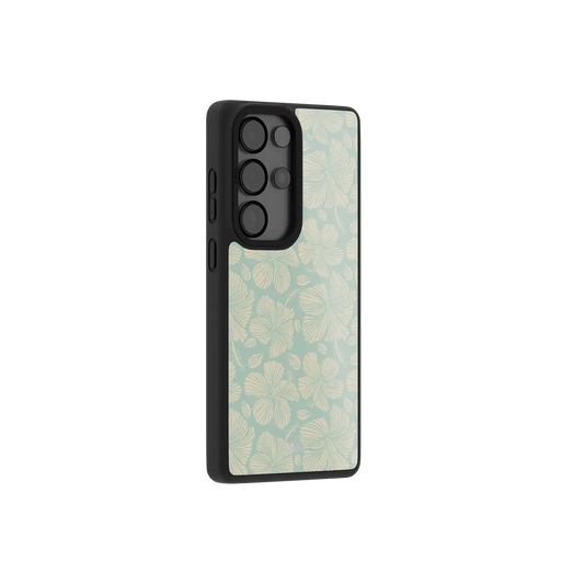 Island Mist | Green Hibiscus Floral Samsung Case